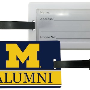 Michigan Wolverines Luggage Tag Officially Licensed Collegiate Product