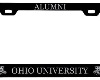 Ohio University Alumni Engraved Metal License Plate Frame Officially Licensed