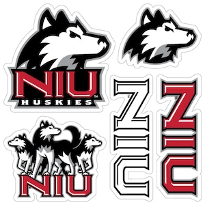 Northern Illinois Huskies Officially Licensed College Sticker Multipack - School Spirit Decal Set