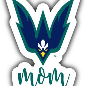 North Carolina Wilmington Seahawks 4-Inch Proud Family Die Cut Magnet/Sticker
