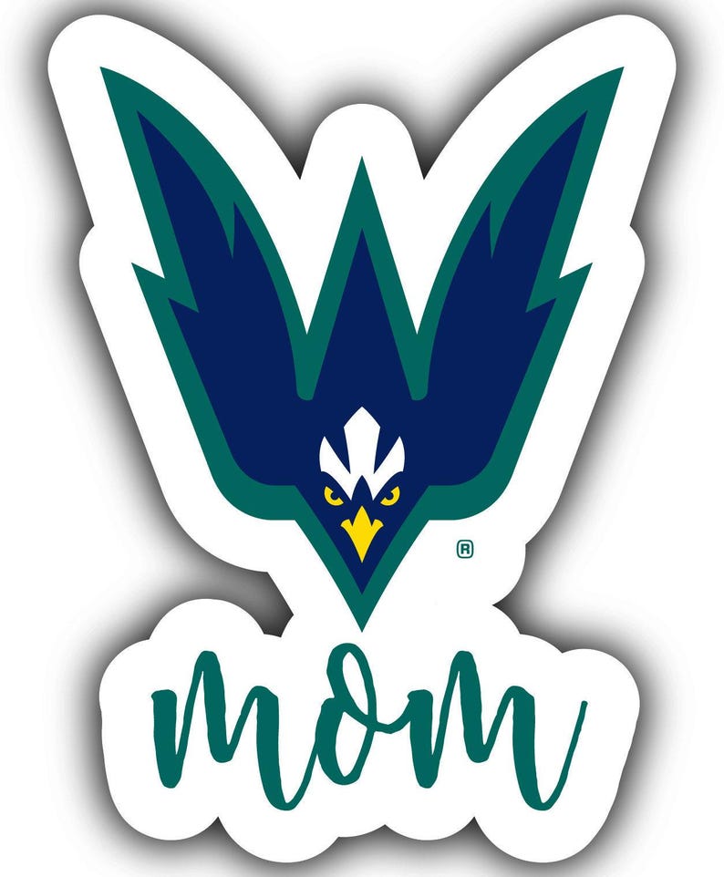 North Carolina Wilmington Seahawks 4-Inch Proud Family Decorative Magnet/Sticker Mom