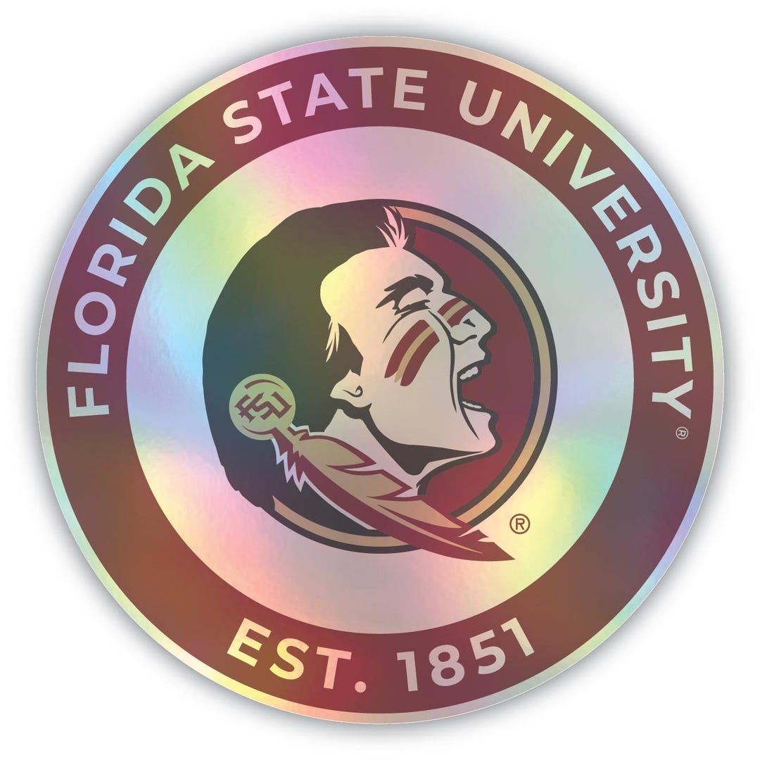 Florida State Seminoles Holographic Vinyl Decal Sticker Officially ...