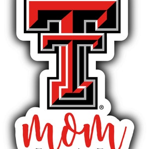 Texas Tech Red Raiders 4-Inch Proud Mom Die Cut Decal