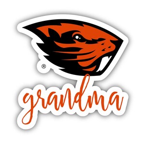 a sticker with the word grandma on it
