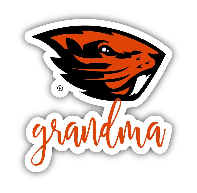 a sticker with the word grandma on it