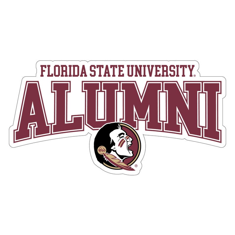 Florida State Seminoles Laser Cut Alumni Vinyl Sticker/magnet ...