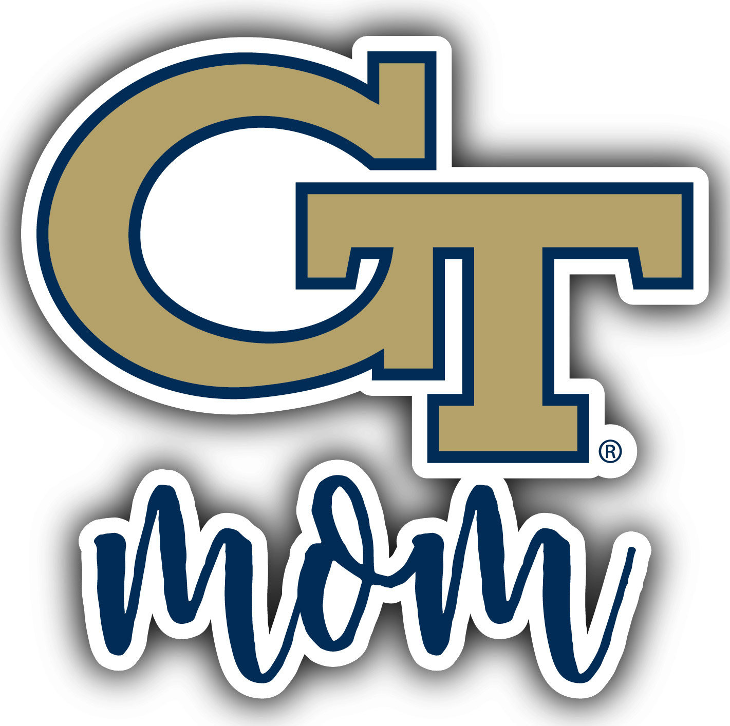 Uga top mom sticker