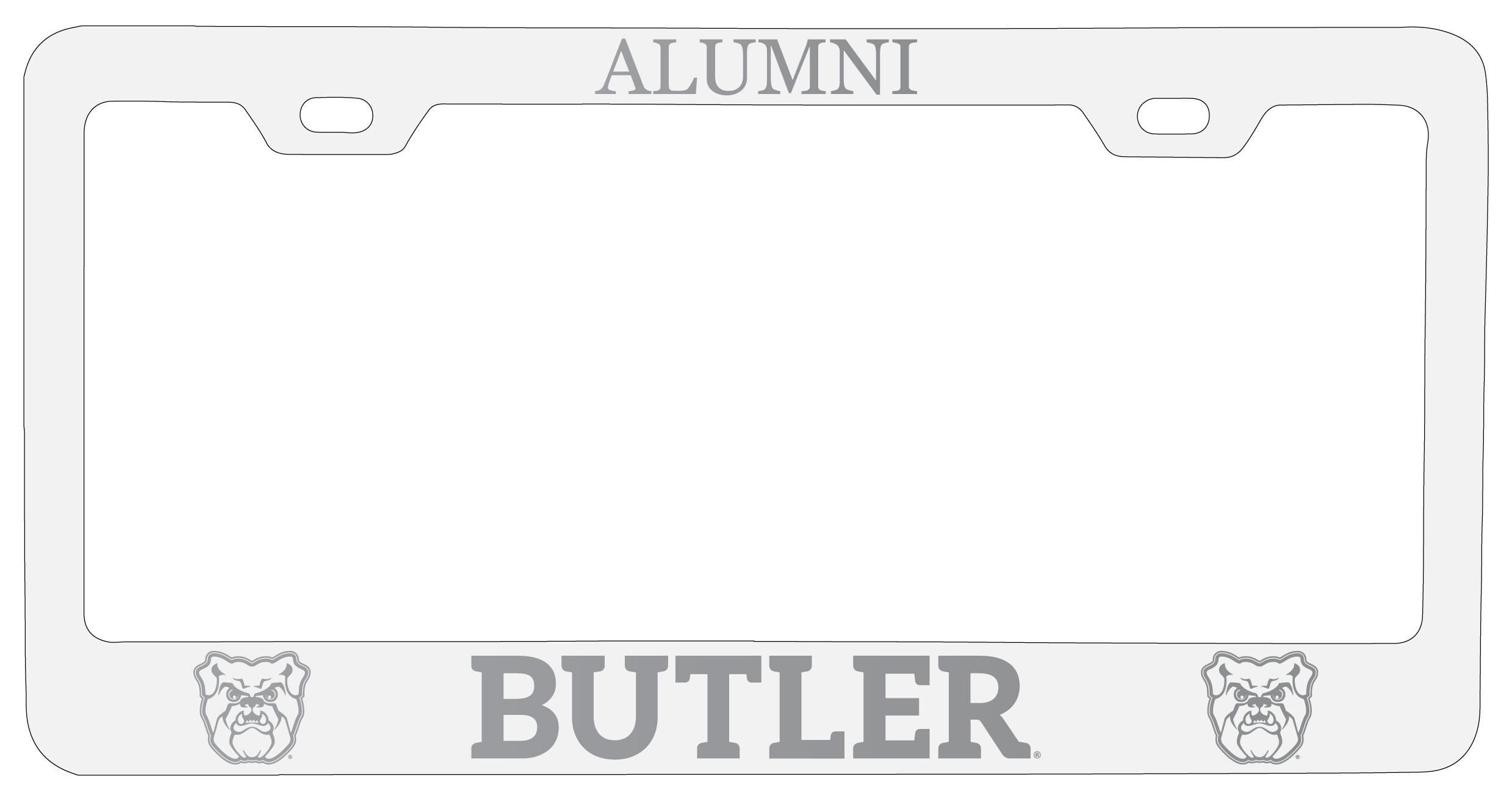 Butler Bulldogs Alumni Engraved Metal License Plate Frame Officially ...