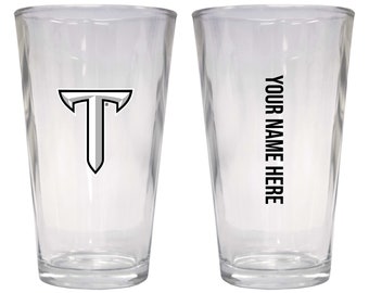 Troy University Customizable 16 oz Pint Glass Officially Licensed