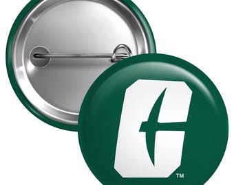 North Carolina Charlotte Forty–Niners Button Pin Officially Licensed – 3 Size Options