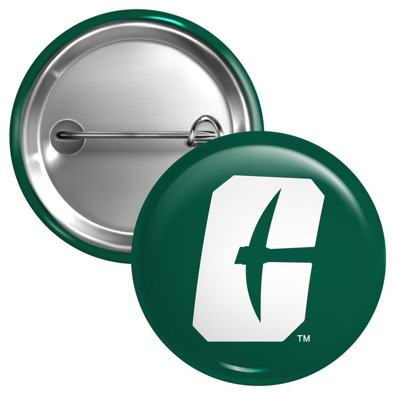 North Carolina Charlotte Forty-Niners Button Pin Officially Licensed - 3 Size Options Bild 1