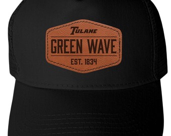 Tulane University Green Wave Trucker Hat – Unisex Mesh Cap With