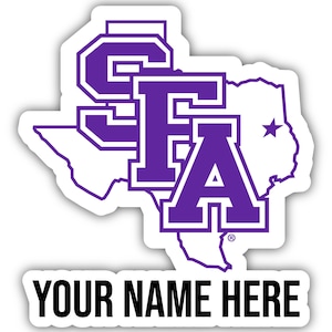 Stephen F. Austin State University Customizable Vinyl Sticker - Multiple Sizes Available