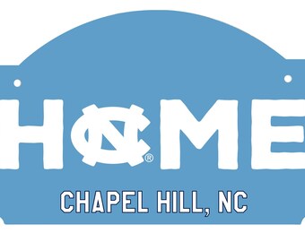 UNC Tar Heels Wood Sign with String