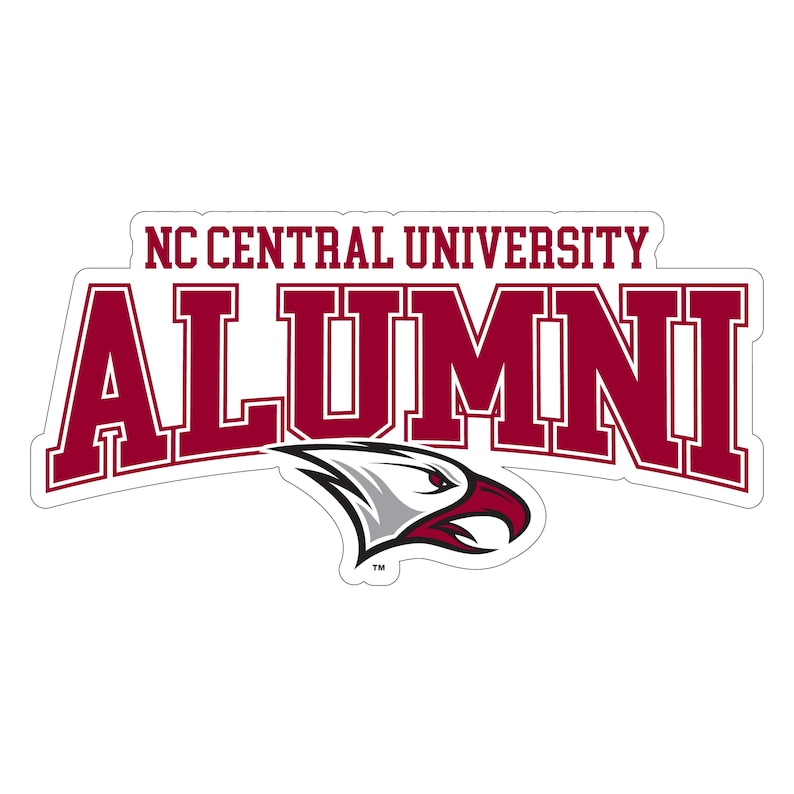 North Carolina Central Eagles Laser Cut Alumni Vinyl Sticker/Magnet - Officially Licensed image 1