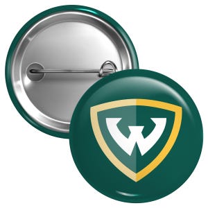 Wayne State Button Pin Officially Licensed – 3 Size Options