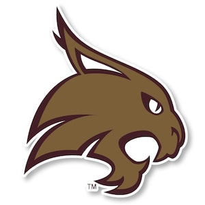Texas State Bobcats Vinyl Mascot Decal Sticker Officially Licensed