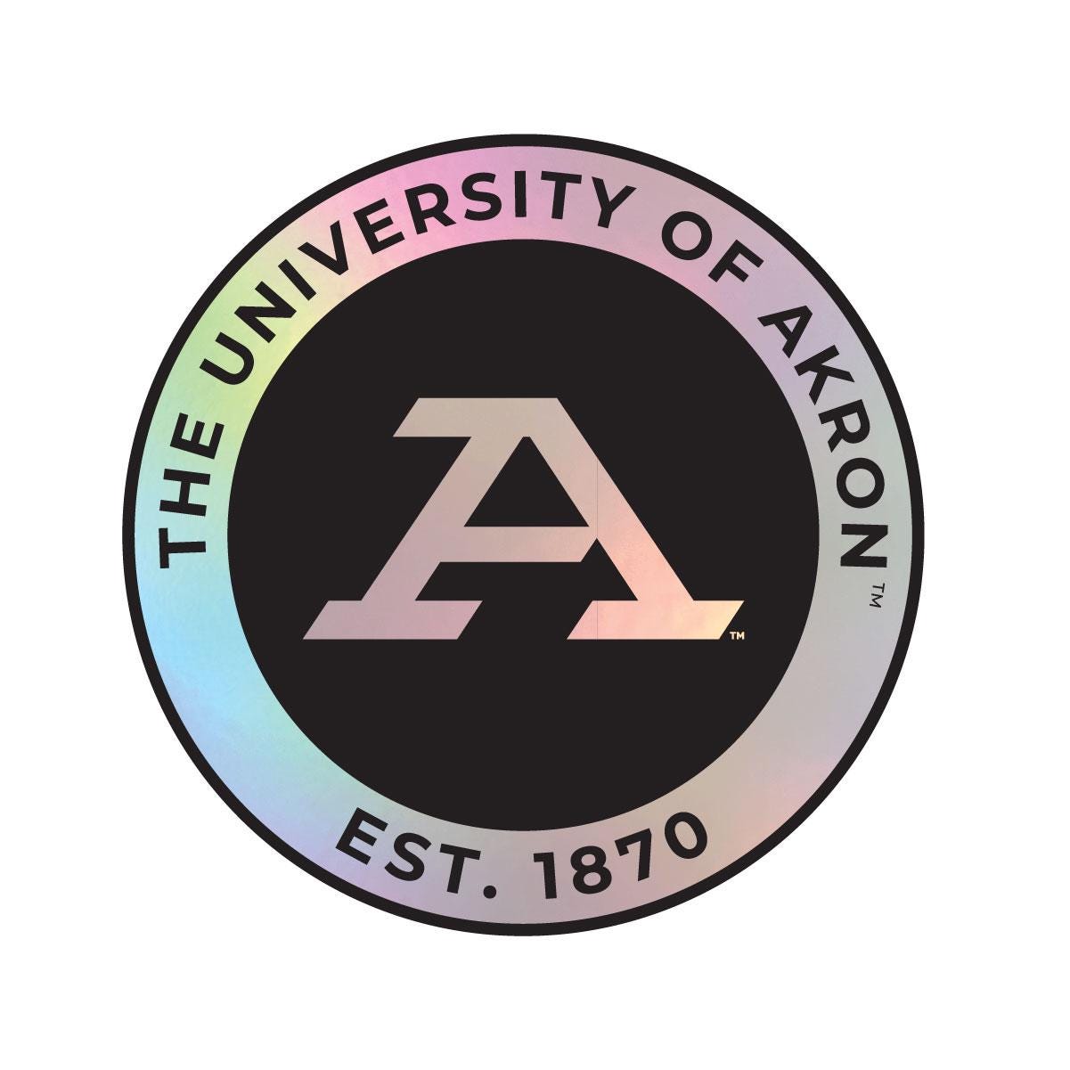 Akron Zips Officially Licensed Black Vinyl Decal Sticker - Etsy