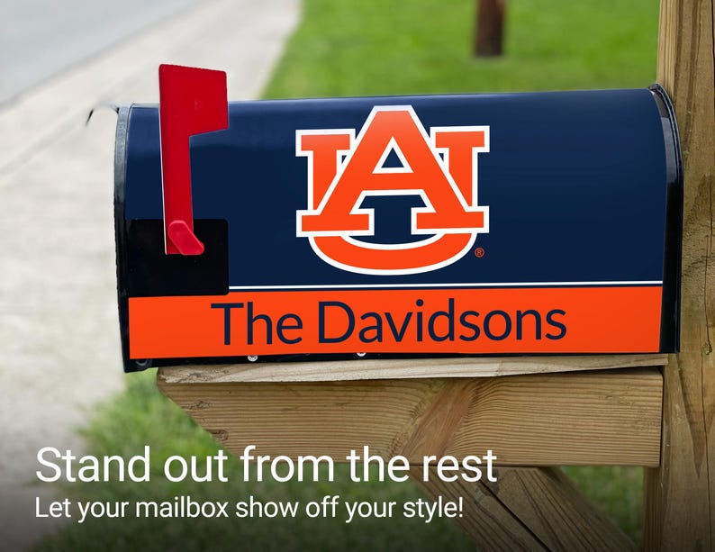 UNC North Carolina Tar Heels Magnetic Mailbox Cover & Sticker Set Officially Licensed Bild 3