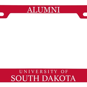 South Dakota Coyotes College Alumni Metal License Plate Frame Officially Licensed
