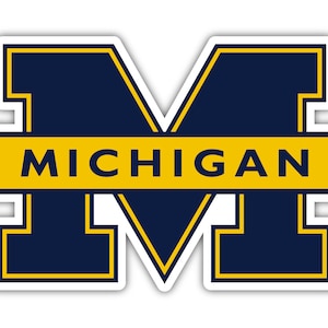 R and R Imports Michigan Wolverines Vinyl Decal Sticker