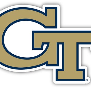 Georgia Tech Yellow Jackets Officially Licensed Vinyl Sticker - Multiple Sizes Available