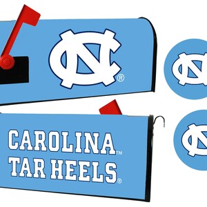 UNC North Carolina Tar Heels Magnetic Mailbox Cover & Sticker Set Officially Licensed Bild 1