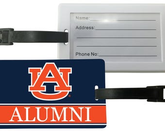 Auburn Tigers Luggage Tag Alumni Design Officially Licensed