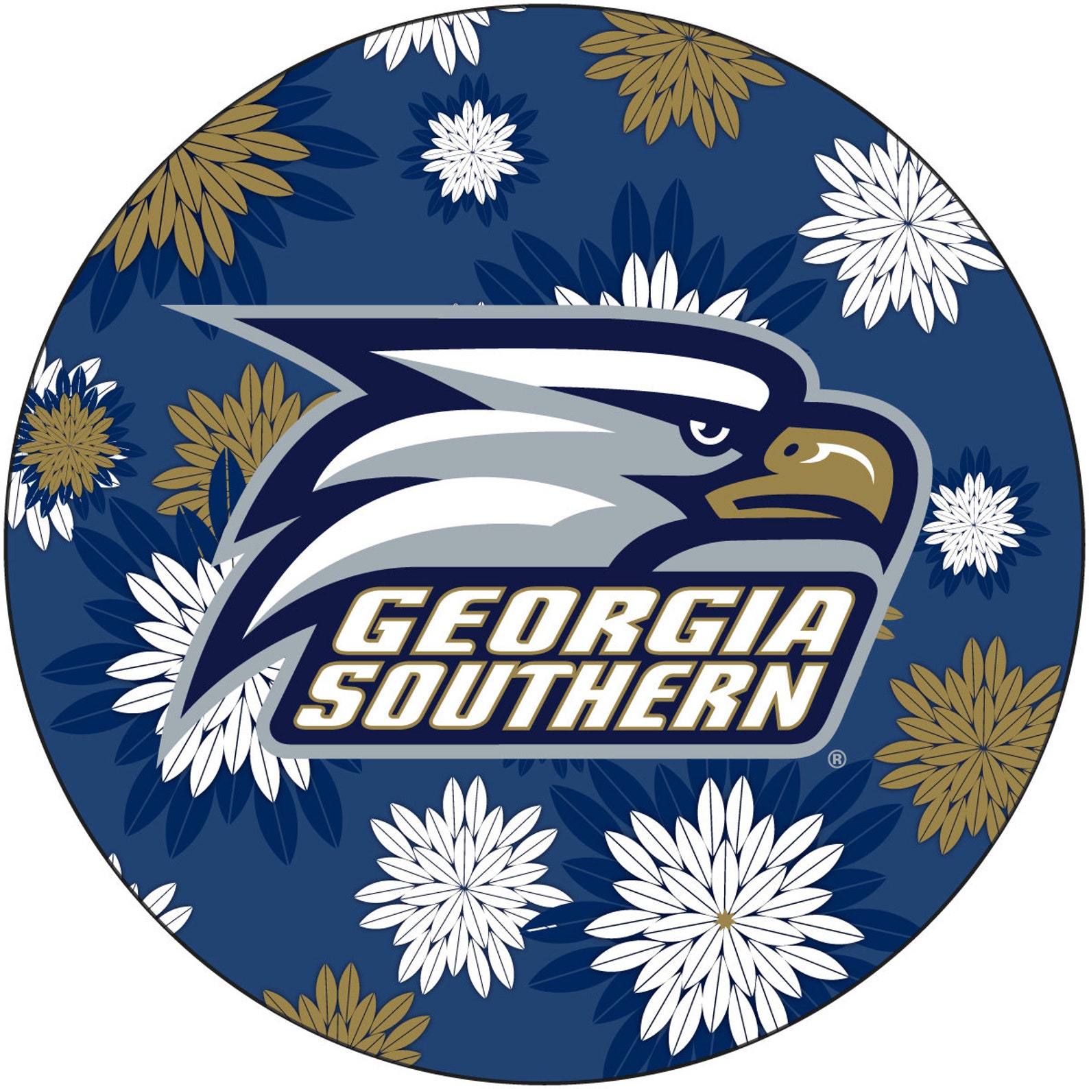 Georgia Southern Eagles 4 inch round magnet | Etsy