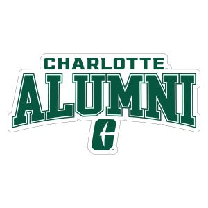 North Carolina Charlotte Forty-Niners Laser Cut Alumni Vinyl Sticker/Magnet - Officially Licensed image 1