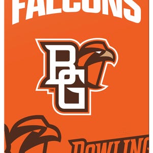 Bowling Green Falcons 7&quot;x10&quot; College Wall Decor Metal Sign – Officially Licensed