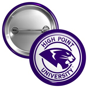 High Point University Button Pin Officially Licensed - 3 Size Options