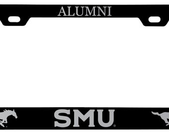 Southern Methodist University Alumni Engraved Metal License Plate Frame Officially Licensed