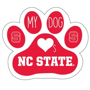 Nc State Wolfpack Dog Paw Sticker - Officially Licensed Decal