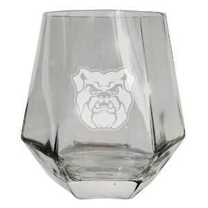 Butler Bulldogs 10 oz Engraved Diamond Wine Glass