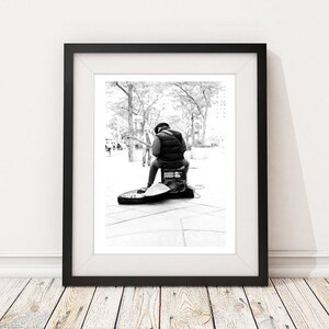 Musician Guitar Player Editorial Street Photography - Bar Art, Fine Art Photography, Home Decor, Wall Art -   Jennifer Camp Photography