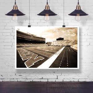 Nebraska Football Husker Memorial Stadium Field, Fine Art Print, Home Decor, Wall Art Photography, Variety of Sizes