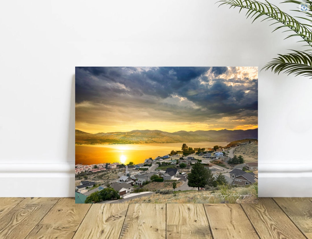 Lake Chelan Washington Sunset Landscape Fine Art Photography, Home