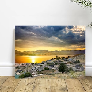 Lake Chelan Washington Sunset Landscape Fine Art Photography, Home Decor, Wall Art - Jennifer Camp Photography