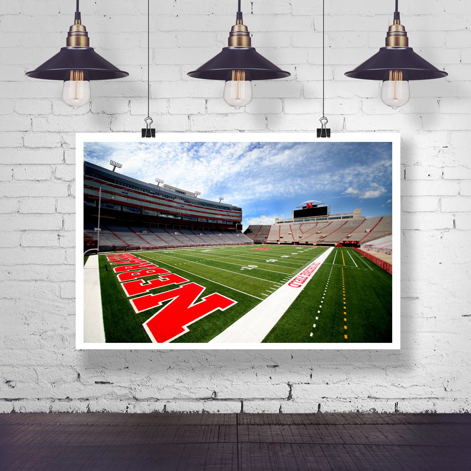 Nebraska Football Husker Memorial Field, Fine Art, Print, Home Decor, Wall Art Photography