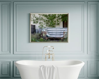 vintage Clawfoot Tub Couch Bath Bathroom Art - Home Decor, Wall Art, Kitchen art, Poster - Jennifer Camp Photography