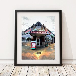 Memphis TN - Arcade Diner Restaurant Sign - Wall Art, home decor, bar art Photography
