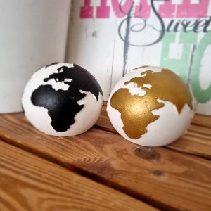 Weltkugel Weltkarte Welt Erde Globus Planet Kugel earth nordisch minimalistisch Keramik Deko Geschenk