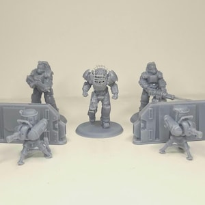 Fallout Raider Power Armour Team mit Terrain
