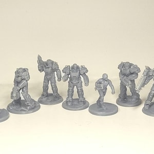 Fallout Brotherhood of steel Power armor squad Miniatures image 1