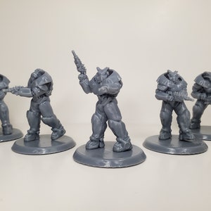 Fallout Enclave Power Armor Trooper Miniatures