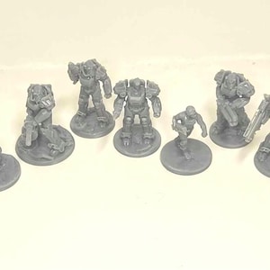 Fallout Brotherhood of steel Power armor squad Miniatures image 2