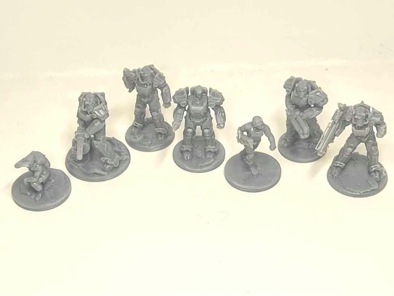 Fallout Brotherhood of steel Power armor squad Miniatures image 2