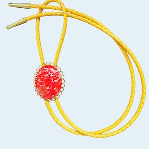 Red Jasper bolo, Bolo, Bolo Tie, Unisex Bolo Tie, Costume Jewelry, Necklace, Jewelry, Western Jewelry, Gift, Cowboy, Cowgirl, Accessories