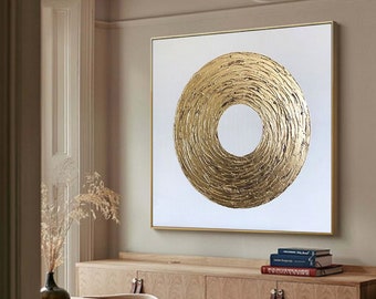 Gold textured wall art Gold and white Painting Gold wall art Gold and white Abstract art Gold and white wall art Gold abstract painting